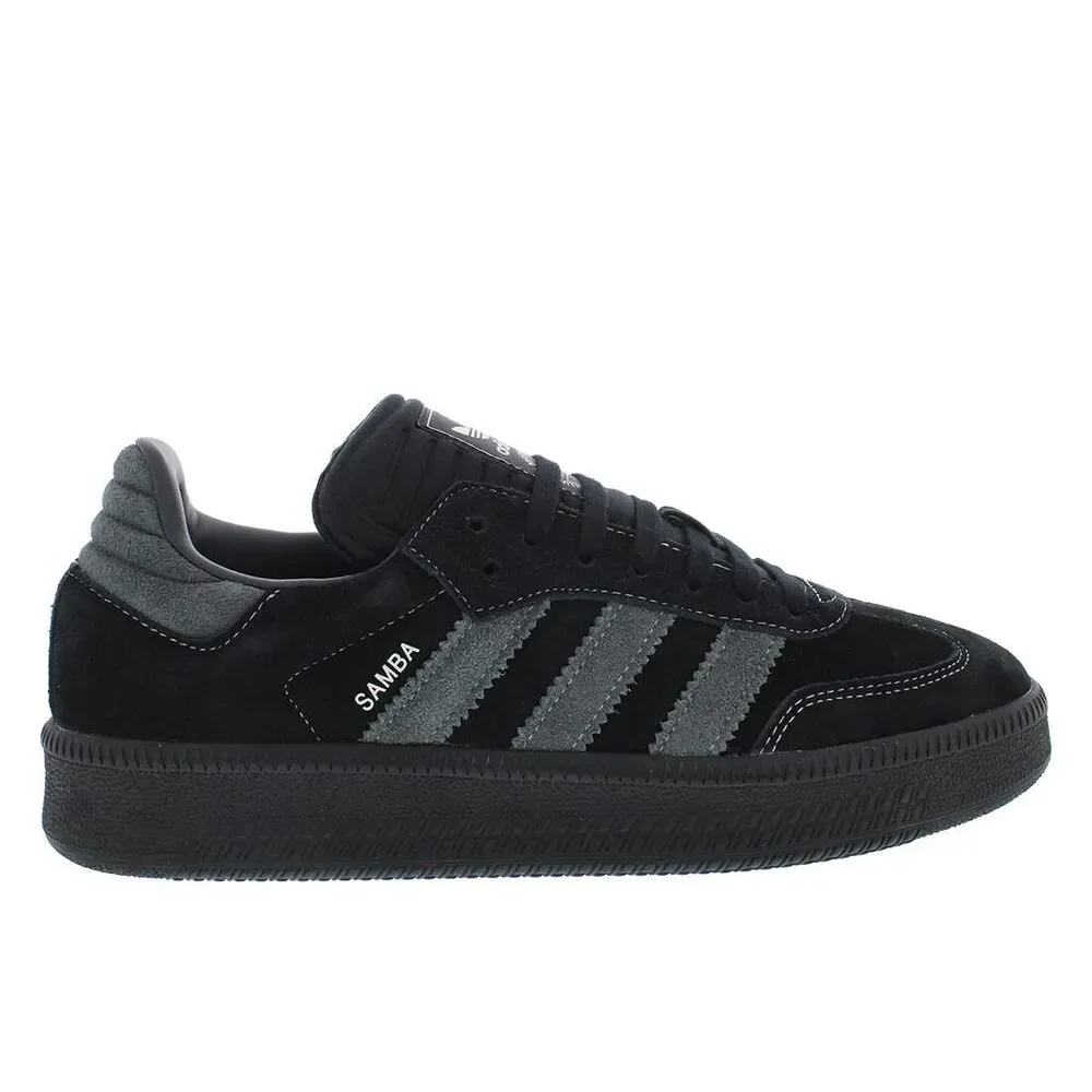 adidas Samba Men's Black and Grey Suede Sneakers